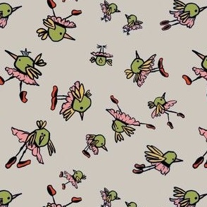 Martini Olive Tutu Birds