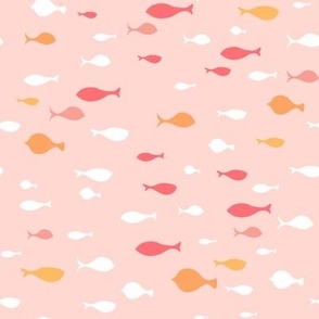 School of Fish in Pink and Yellows