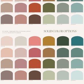 WALLPAPER ARCHES _SOLID COLOR PALETTE SWATCH