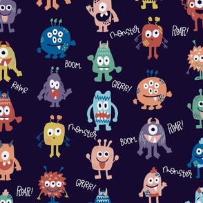 Cute little Monsters-Large Size