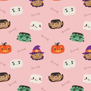 Spooky Halloween Friends - Pink