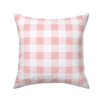 Large Scale // Ballerina Pink Vintage Gingham Check  