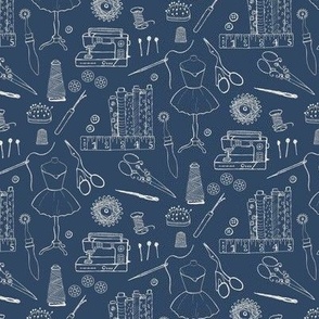XS Sewing Tools of the Trade in Salted Navy Blue