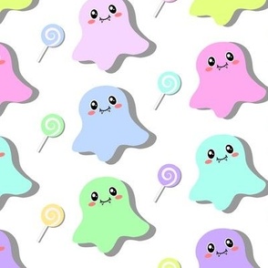 Kawaii Fangy Ghosts