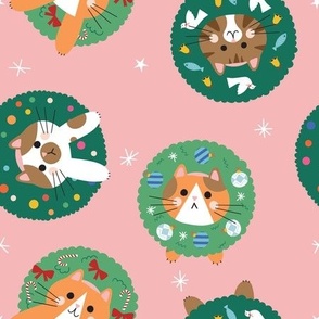 Kawaii Christmas Fabric, Wallpaper and Home Decor
