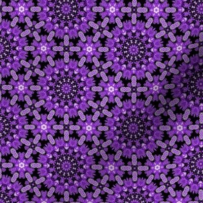 Violet Monochrome - Persian Stars Design