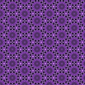 Violet Monochrome - Persian Stars Design