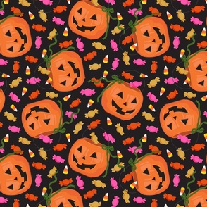 Pumpkins & Treats | Lg Black