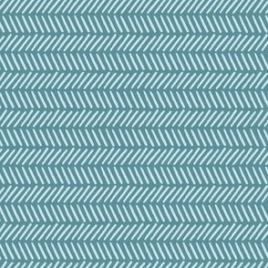 Windblown Stripe in Tide Green and Blue