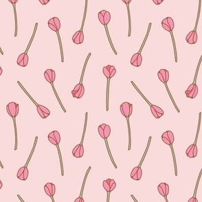 Small Pink Tulips for Spring and Easter Home Decor and Girls Clothes