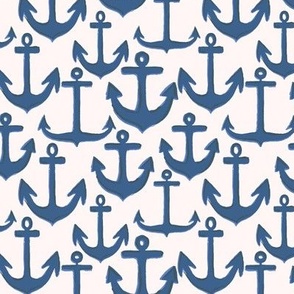 Anchors Aweigh in Navy Blue and White