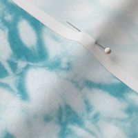 (M) Shibori dyed with the blues of the sea, Lagoon