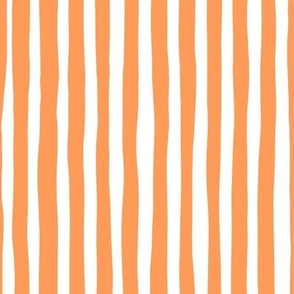 orange hand drawn lines stripes - large 12x12