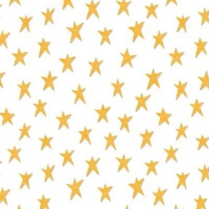 paper stars - yellow paper cutout stars with a subtle shadow - medium - 6x6