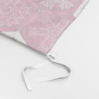Calligraphic Snowflake napkins in cranberry red