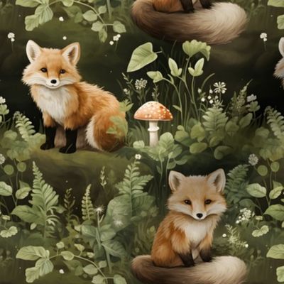 Foxes in a Forest