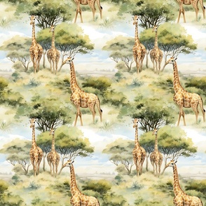 Giraffes in the Trees