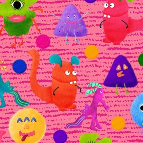 Monster Mash - Pink - large scale