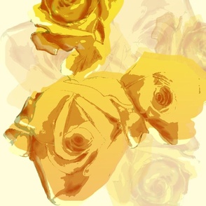 yellow roses - large
