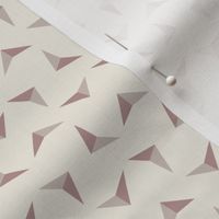 arrows - creamy white _ dusty rose _ silver rust blush - simple small scale geometric
