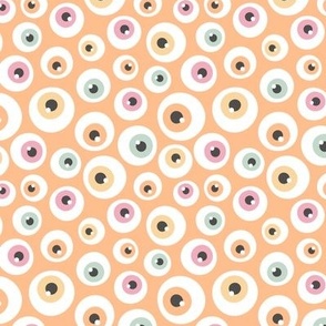 Spooky Eyes (Pastel Orange)