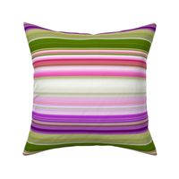 Bright Purple and Green Stripes with some soft pink and white streaks