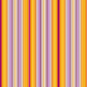 Saffron and Lavender Wider Stripes