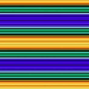 Jewel Tone Stripes in Purple and Green with Some Yellow, Orange, and Black As Well 