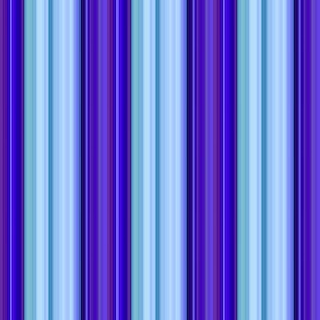 Sripes in Blueberry, Lilac and Lavender - Light and Dark Shades of Blue, Teal, Purple