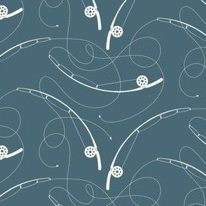 Fly Fishing Fabric, Wallpaper and Home Decor
