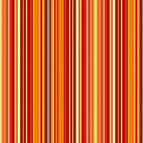 Bright and Bold Thin Stripes in Summer Colors - Orange, Red, And Yellow 