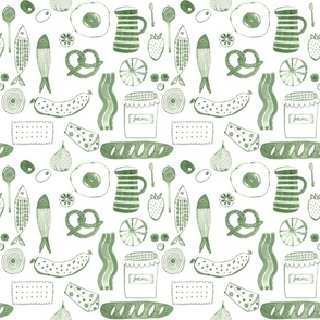 Bon appetit!_ Small_White and Sage green