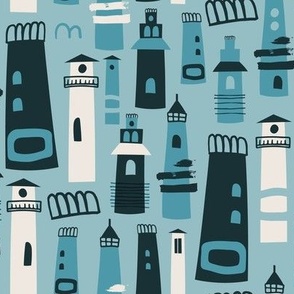 Light Houses blue