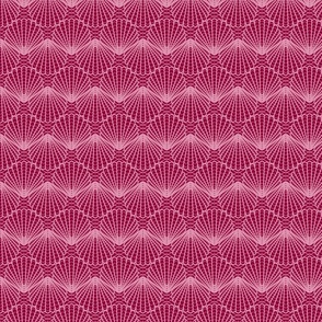 Mini Sea Shell Symmetry // Raspberry Pink