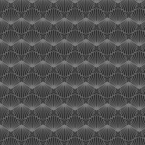 Mini Sea Shell Symmetry // Dark Grey