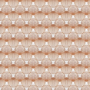 Mini Sea Shell Symmetry // Copper Orange