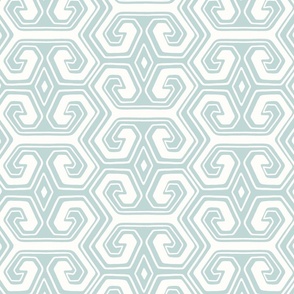 tribal geometric/mint and white/medium 