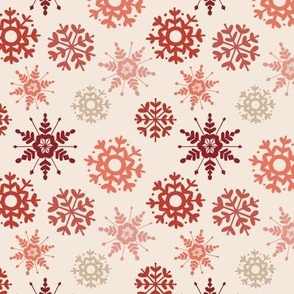 Nordic Snowflakes - Christmas Reds