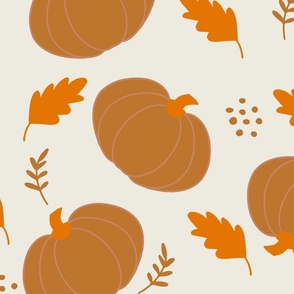 Pumpkins-Leaves-Seeds-Orange-Ecru-Large-2
