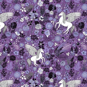 Pegasus in a Picturesque Purple Prairie (small scale)