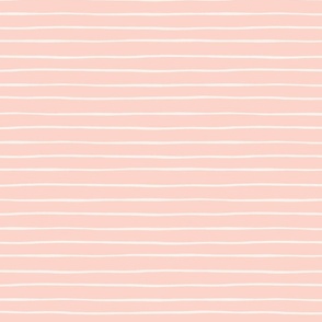 Pink and Cream Christmas Stripes 12 inch