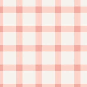 Pink and Cream Christmas Plaid 24 inch