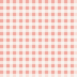 Pink and Cream Christmas Plaid 3 inch