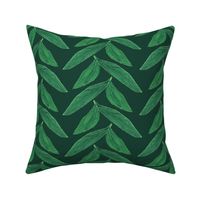  Chevron Leaves on Moss - Large Scale