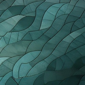 Green Ombre Abstract