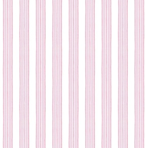 Peony Light Pinks on White Anderson Ticking Stripe copy