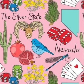 nevada items on pink