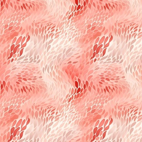 Abstract Coral Brush Strokes