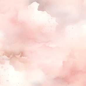 Soft Watercolor Sunset Clouds