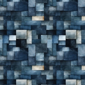 Shades of Blue Rectangles